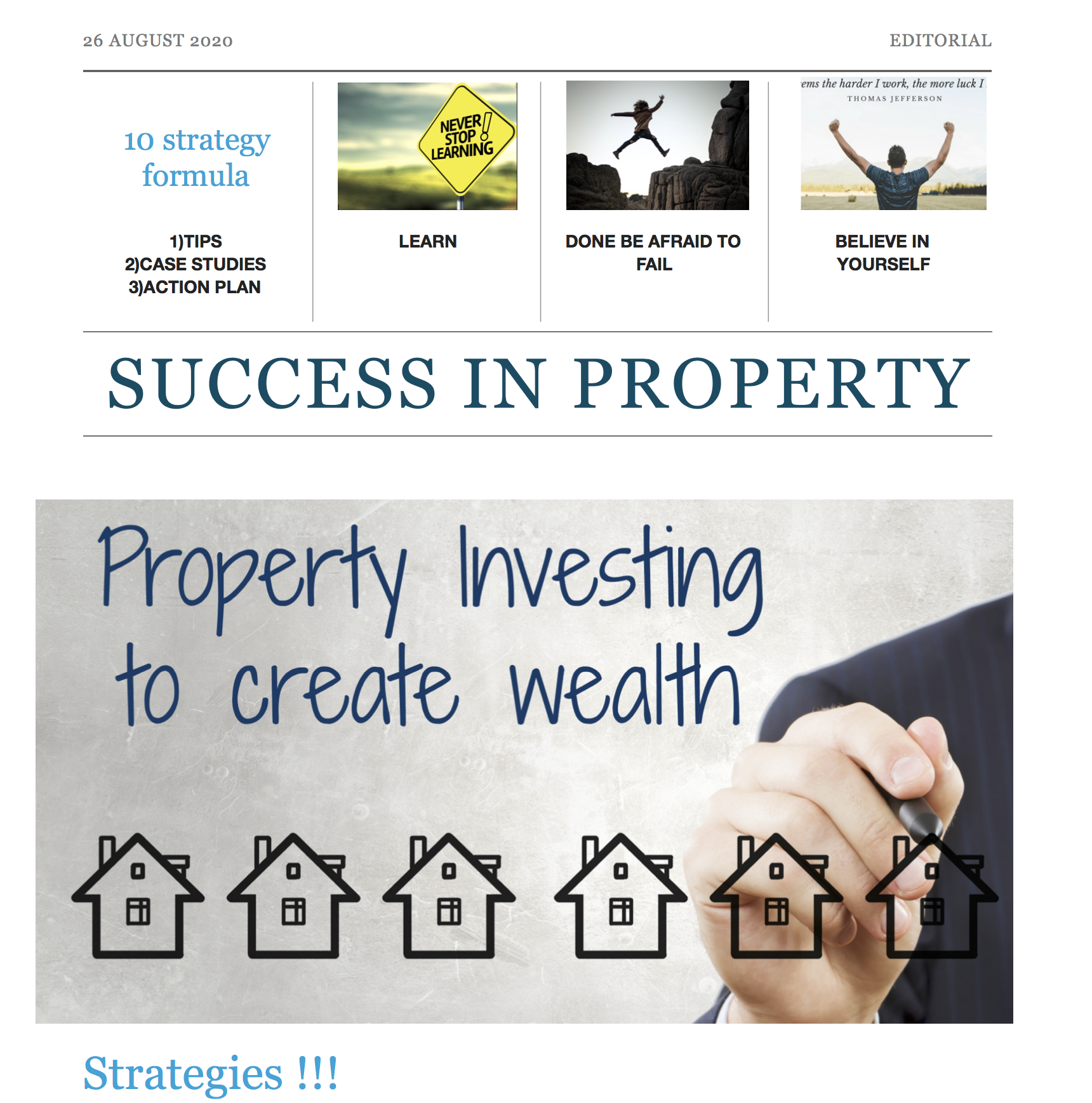 Success in property Blog !!!